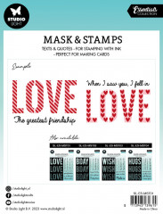 Studio Light Mask Stencil and Clear Stamps - Essentials Nr. 1