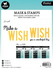 Studio Light Mask Stencil and Clear Stamps - Essentials Nr. 3