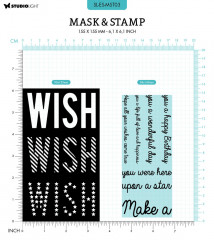 Studio Light Mask Stencil and Clear Stamps - Essentials Nr. 3