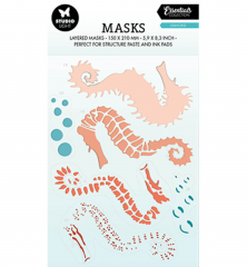 Studio Light Mask Stencil - Essentials Nr. 197 - Seahorse