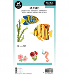 Studio Light Mask Stencil - Essentials Nr. 198 - Ocean Fish