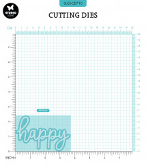 Studio Light Cutting Dies - Essentials Nr. 710 - HAPPY