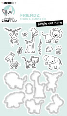 Clear Stamps and Cutting Die - Mini Friendz Nr. 45