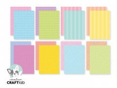 Studio Light A5 Paper Pad - Essentials Dots and Stripes