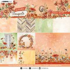Studio Light 6x6 Paper Pad - Autumn Bouquets Nr. 107 - Copper Blush