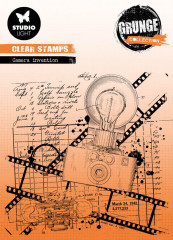 Studio Light Clear Stamps - Grunge Collection Nr. 514 - Camera Invention