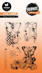 Studio Light Clear Stamps - Grunge Collection Nr. 516 - Sewing Inventions