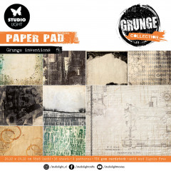 Studio Light 8x8 Paper Pad - Grunge Collection Nr. 110 - Grunge Inventions