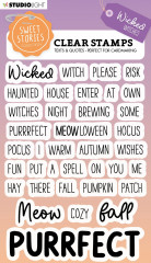 Studio Light Clear Stamps - Sweet Stories Nr. 548 -  Quotes Wicked Witches (EN)
