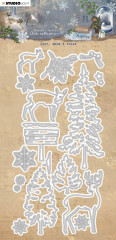 Studio Light Cutting Die - Vintage Christmas Nr. 721 - Deer, Snow & Trees