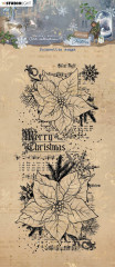Studio Light Clear Stamps - Vintage Christmas Nr. 544 - Poinsettia Songs