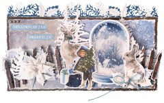 Studio Light Clear Stamps - Vintage Christmas Nr. 547 - Liefdevolle Kerstwensen (NL)