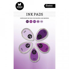 Studio Light Ink Pads - Waterbased Shades of Purple Nr. 5