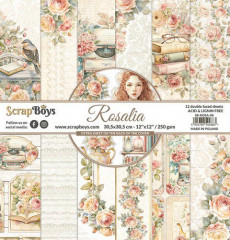 ScrapBoys - 12x12 Paper Pad - Rosalia