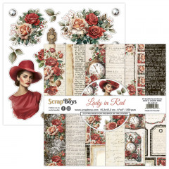 ScrapBoys - 6x6 Paper Pad - Lady in Red