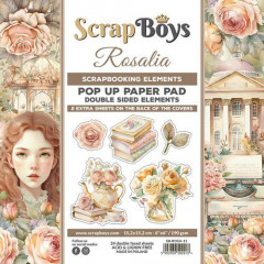 ScrapBoys - 6x6 POP UP Paper Pad - Rosalia