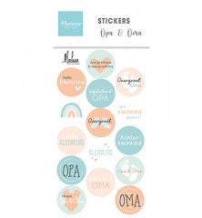 Marianne Design Sticker - Opa & Oma by Marleen (NL)