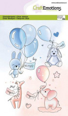 Clear Stamps - Baby Kuscheltiere und Luftballons