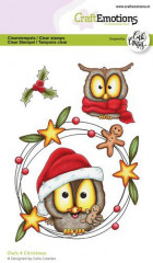 Clear Stamps - Owls 4 Christmas by Carla Creaties