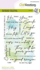 Clear Stamps - BASICS Text 1 (ENG) by Carla Creaties