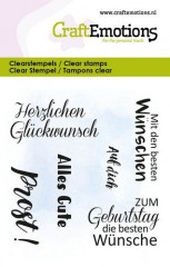Clear Stamps - Text Alles Gute