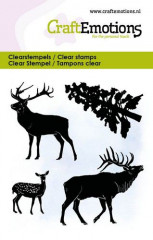 Clear Stamps - Hirsche mit Baum