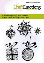 Clear Stamps - Weihnachtskugeln, Geschenk, Sterne