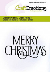 Clear Stamps - Text Merry Christmas