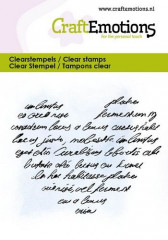 Clear Stamps - Herz-Hintergrund-Handschrift