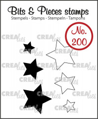 Clear Stamps Bits and Pieces - Nr. 200 - Sterne (solid and outli