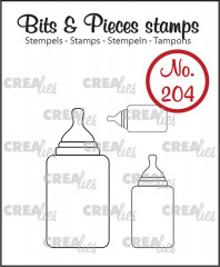 Clear Stamps Bits and Pieces - Nr. 204 - 2x Babyflasche