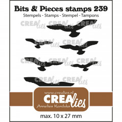 Clear Stamps Bits and Pieces - Fliegende Vögel Silhouettes