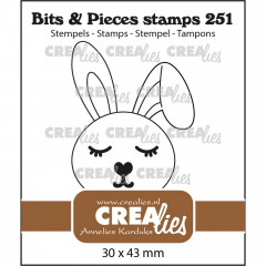 Clear Stamps Bits and Pieces - Hase mit geschlossen Augen