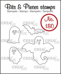 Clear Stamps Bits and Pieces - Nr. 180 - Geister und Fledermaus