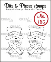 Clear Stamps Bits and Pieces - Nr. 185 - 2x Schneemann