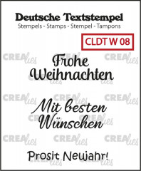 Clear Stamps Text (DE) - Frohe Weihnachten 08