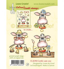 LeCrea Kombi Clear Stamps - süße Kühe