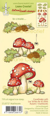 LeCrea Kombi Clear Stamps - Mushrooms