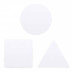 Gel Press - 3 Platten - Kreis, Dreieck, Quadrat
