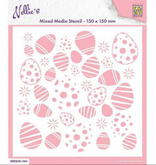 Mixed Media Stencil - Background Easter Eggs
