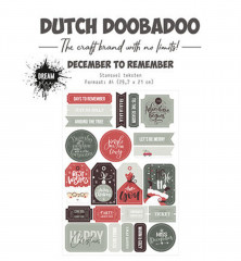 Dutch Doobadoo - Die-Cuts - December to Remember - Texte (EN)