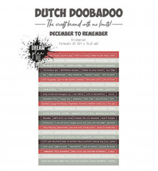 Dutch Doobadoo - Aufkleber - December to Remember