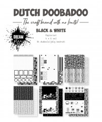 Dutch Paper Set - A4 Black & White Dream Plan Do