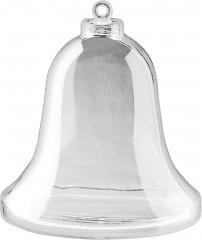 Acryl Glocke transparent 9 cm (20 Stück)