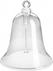 Acryl Glocke 1-teilig transparent (30 Stück)