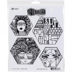 Dylusions Cling Stamps - A Head Start