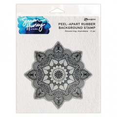 Simon Hurley Cling Stamps - Background Flowering Mandala