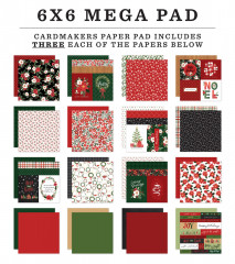 Happy Christmas 6x6 Mega Paper Pad