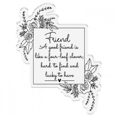 Clear Stamps - Friends for Life Lucky to have you