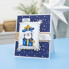 Clear Stamps - Cute Penguin - Sending Holiday Cheer